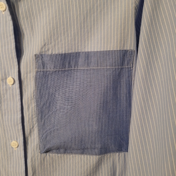 ZARA Multiway striped patchwork shirtdress - XS/S. J10 - Picture 4 of 10